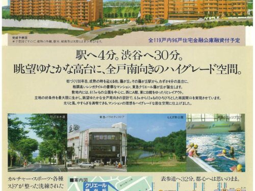 新築分譲当時のチラシ