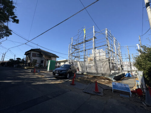 現在建築中です！(外観)