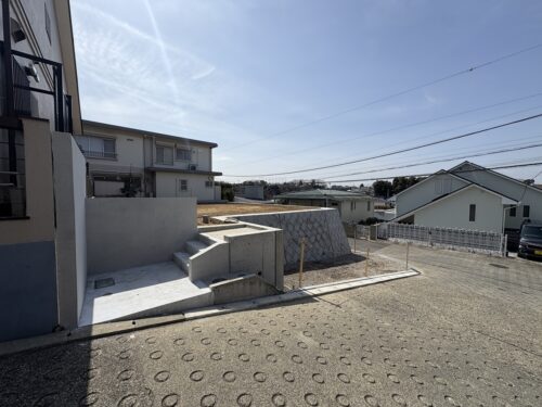 階段も仕上がっています(外観)