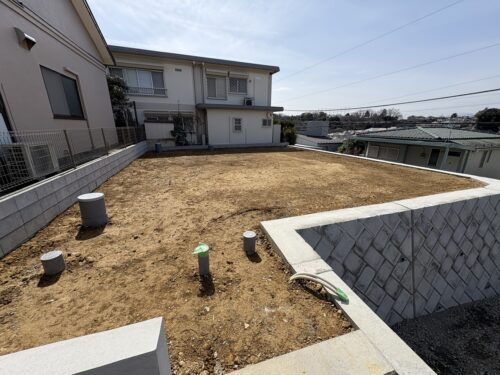 給排水、ガス引込済(外観)