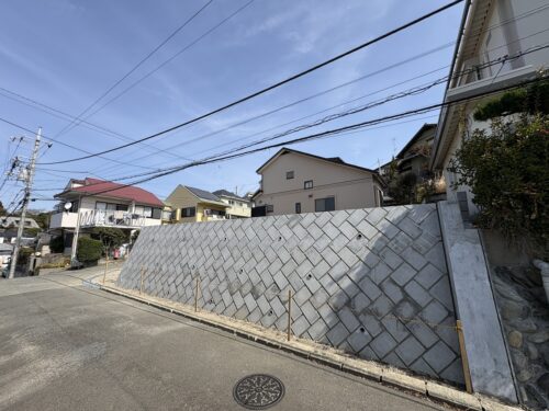 適度な高低差でプライバシー確保(外観)