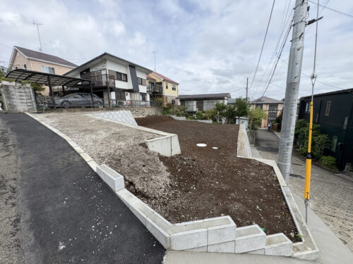 東南角地で日当たりが良いです(外観)