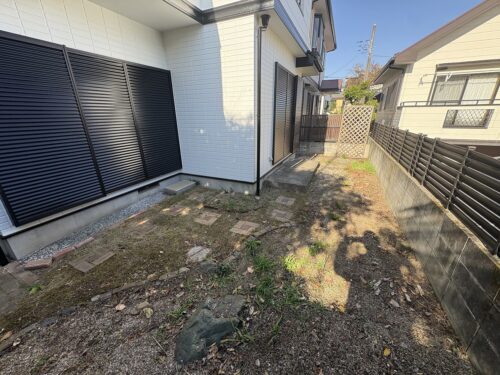 広いお庭(外観)