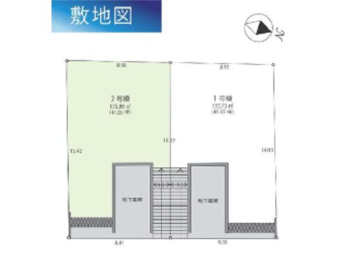 区割図 №1区画は成約済 区割図 №1区画は成約済