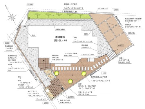 車は北側の道路からカースペースあり