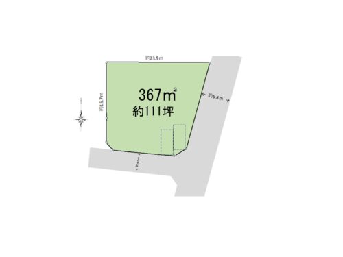 【未公開情報】玉川学園の地に相応しい110坪の宅地。駅からのアクセスも徒歩11分。お好みのハウスメーカーで建築可能。 5,980万円