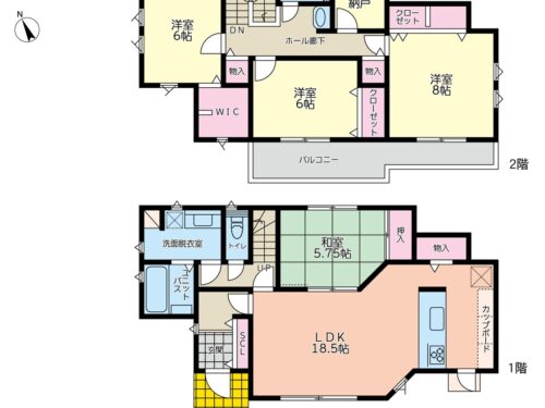 余裕の大きさ。収納たっぷり！(間取)